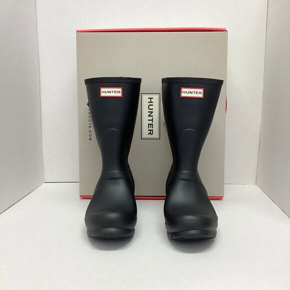 Hunter Women's Original Back Adjustable Short Boots in Size 8, WFS1013RMA-BLK(4) - Picture 1 of 10